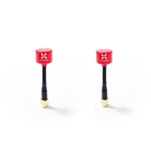 2pcs Foxeer FPV Antenna RHCP 5.8G Lollipop 3 2.5DBi Omni  SMA/RP-SMA for RC Drone Airplane - Black,Red