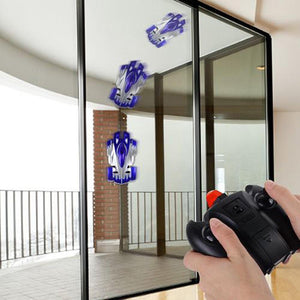 Wall climbing rc car with LED lights 360 degree stunt car