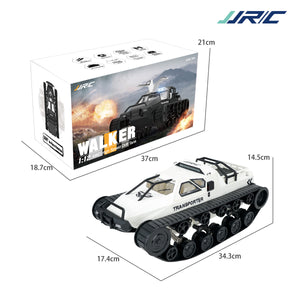 JJRC D843 RC Crawler High Speed Tank Off-Road 4WD RC Car 2.4 Ghz RC Army Truck 1/12 Drift Tank RC Tank for Kids Adults