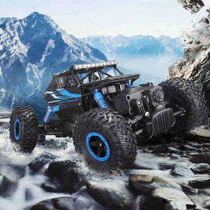 RC Cars Off-Road Remote Control Car Trucks Vehicle 2.4Ghz 4WD Powerful 1: 18 Racing Climbing Cars Radio Electric Rock Crawler Buggy Hobby Toy for Kids