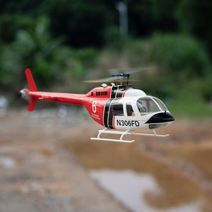 FLY WING Bell 206 V3/V4 Class 470 6CH Brushless Motor GPS Fixed Point Altitude Hold Scale RC Helicopter