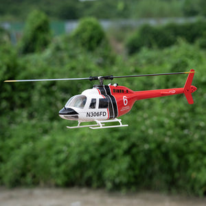 FLY WING Bell 206 V3/V4 Class 470 6CH Brushless Motor GPS Fixed Point Altitude Hold Scale RC Helicopter