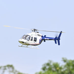 FLYWING Bell-407  RC Helicopter - 4-Blade GPS Hover, One-Key Return, 20+ Min Flight, RTF Ready to Fly