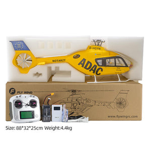 FLYWING EC-135 Class 470 6CH Brushless Motor GPS Fixed Point Altitude Hold Scale RC Helicopter