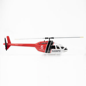 FLY WING Bell 206 V3/V4 Class 470 6CH Brushless Motor GPS Fixed Point Altitude Hold Scale RC Helicopter