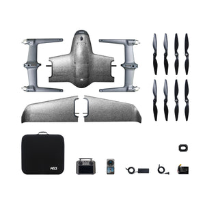 HEQ Swan K1 PRO 2.4Ghz 5km 1200mm Wingspan VTOL Vertical Take-off and Landing One-Click Take-off and Return 40km Flying Fixed-Wing UAV FPV Drone RC Airplane