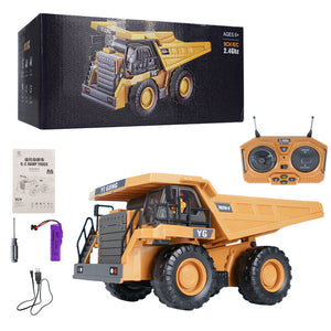 1:20 RC Excavator 2.4G Remote Control Engineering Vehicle Crawler Multifunctional Toys for Boys Kid RC Car Dumper Children Gifts