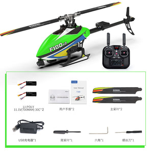 Upgraded YUXIANG F180 V2 6CH 3D 6G System Dual Brushless Direct Drive Motor Aileronless RC Helicopter with GPS & FPV