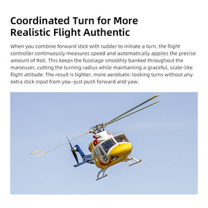 FLYWING Bell-412 Class 470 6CH Brushless Motor GPS Fixed Point Altitude Hold Scale RC Helicopter