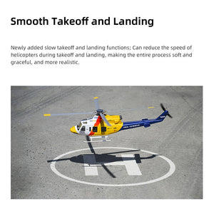 FLYWING Bell-412 Class 470 6CH Brushless Motor GPS Fixed Point Altitude Hold Scale RC Helicopter