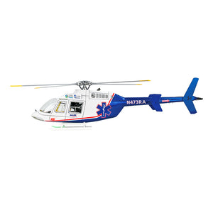 FLYWING Bell-407  RC Helicopter - 4-Blade GPS Hover, One-Key Return, 20+ Min Flight, RTF Ready to Fly