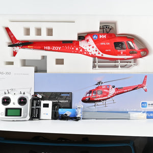 Flywing AS350 Scale RC Helicopter 80CM – GPS 20Min Flight, Brushless Motor, 3-Blade Rotor, One-Key Return, RTF
