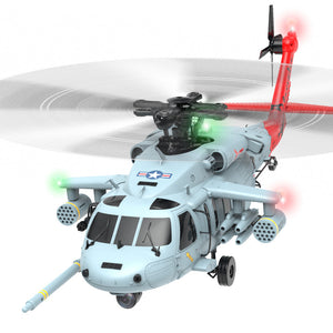 YXZNRC F09-H SH60 Black Hawk 1/47 Scale Aircraft 2.4G 8CH 6-Axis Gyro GPS 5.8G image Transmission Helicopter