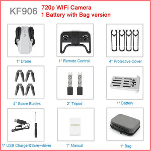 KF609 MINI folding drone dual camera optical flow 4k HD quadcopter with Bag