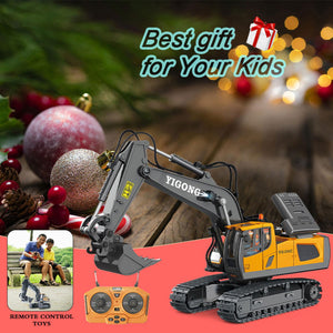 1:20 RC Excavator 2.4G Remote Control Engineering Vehicle Crawler Multifunctional Toys for Boys Kid RC Car Dumper Children Gifts